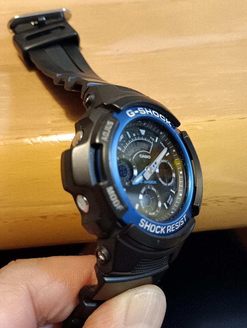 G-SHOCK 電池新品 AW-591-2AJF 黒 青 g-shock AW-591-2AJF | CASIO