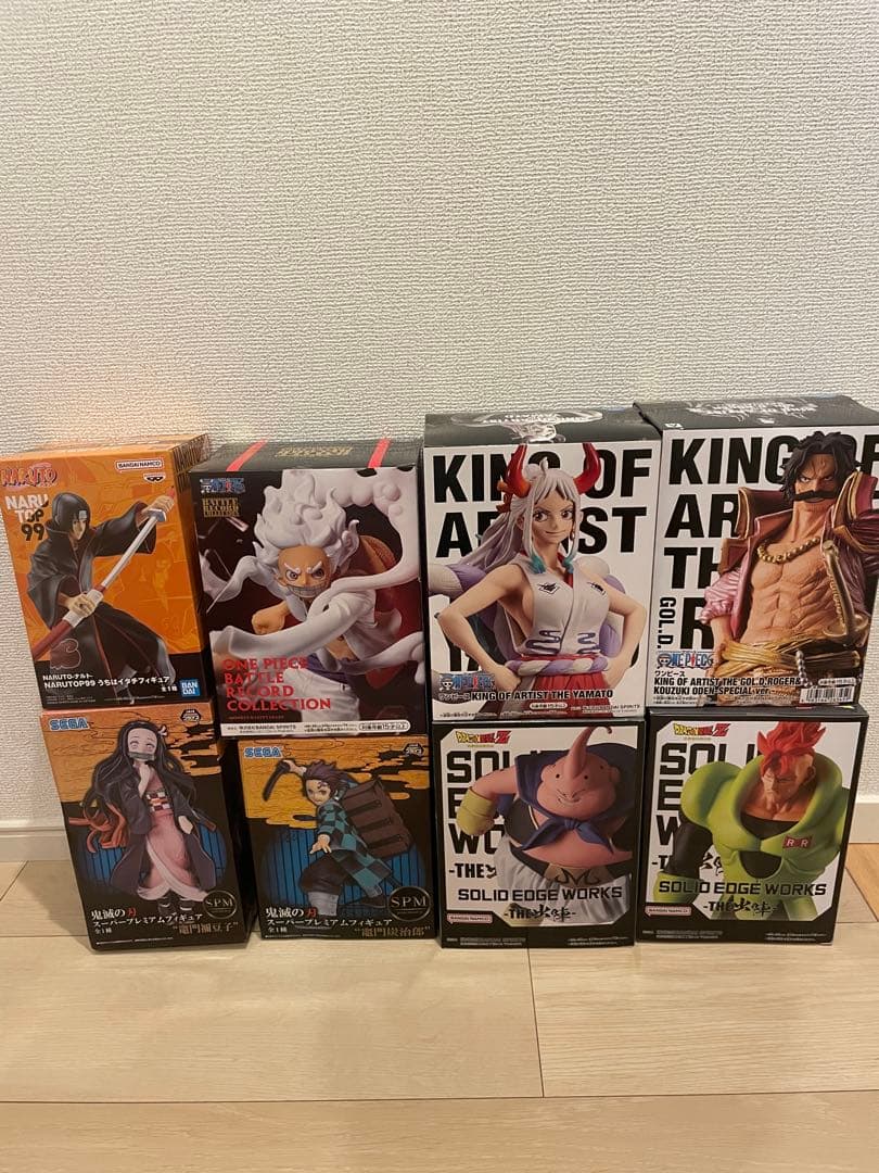 週刊少年ジャンプ 4作品 フィギュア 8点新品、♥