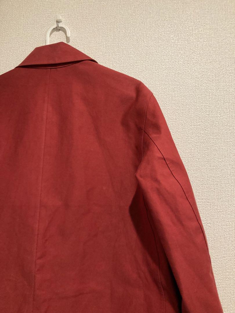 mackintosh マッキントッシュ　ゴム引きコート　赤　スタンドカラー