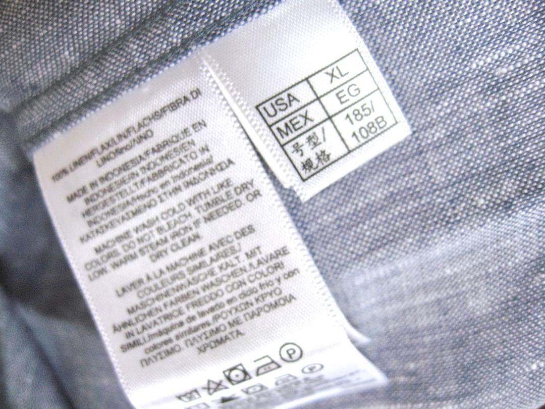 【新品同様】Brooks Brothers アイリッシュリネン B.D.シャツ