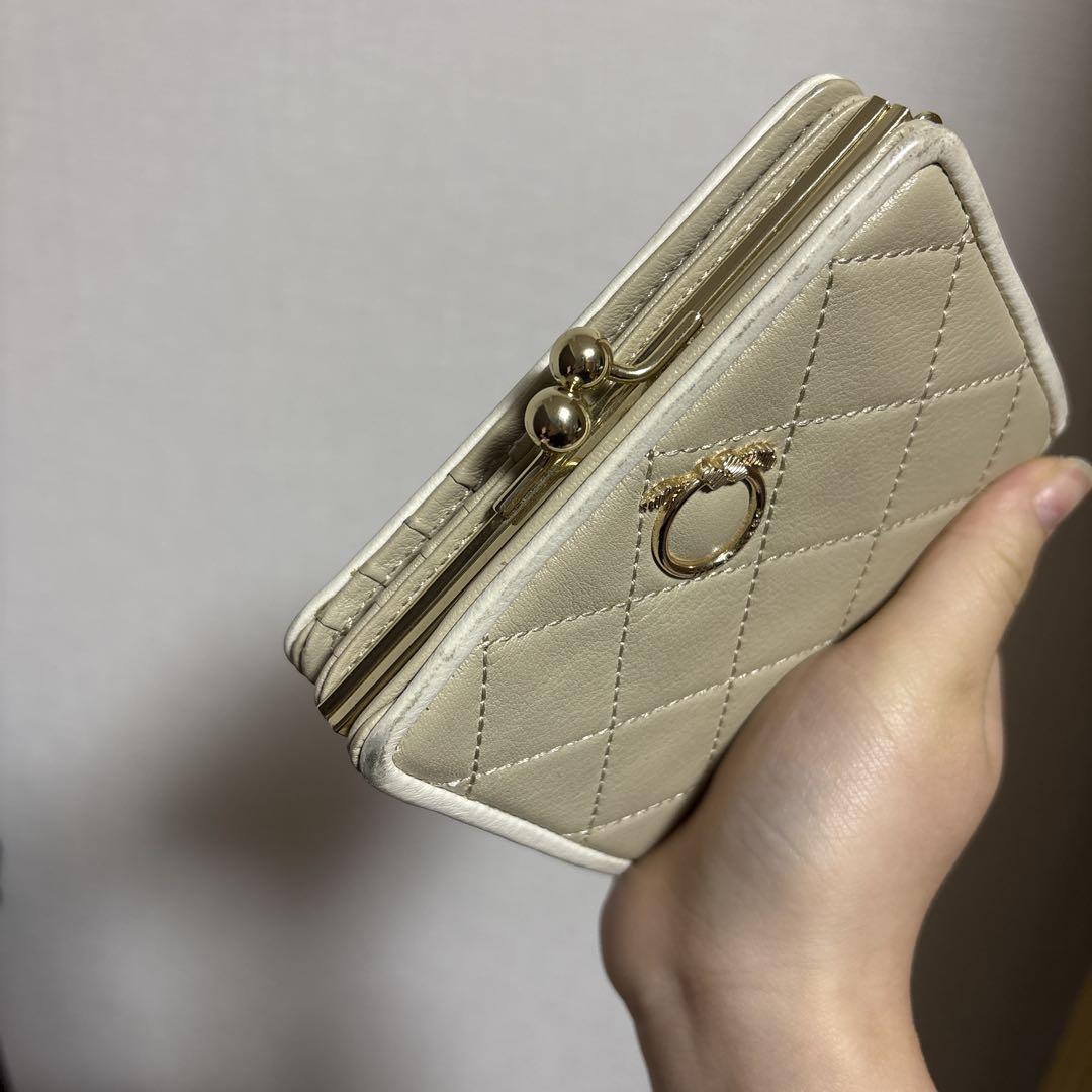 定番のお歳暮＆冬ギフト 中古品】ジルスチュアート 口金二つ折り財布 プログレス 小物