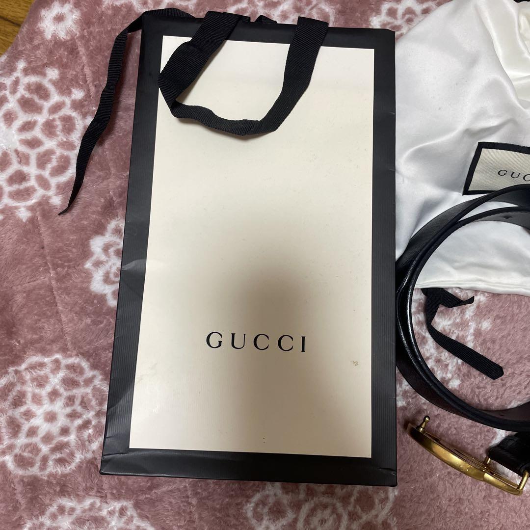 GUCCI グッチ　ベルト　GG 金