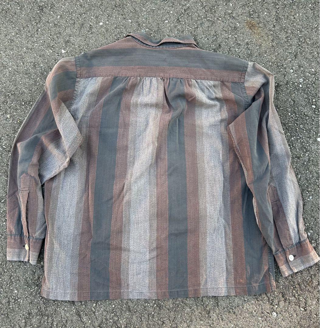 60s オープンカラーシャツ　コットン　usa製