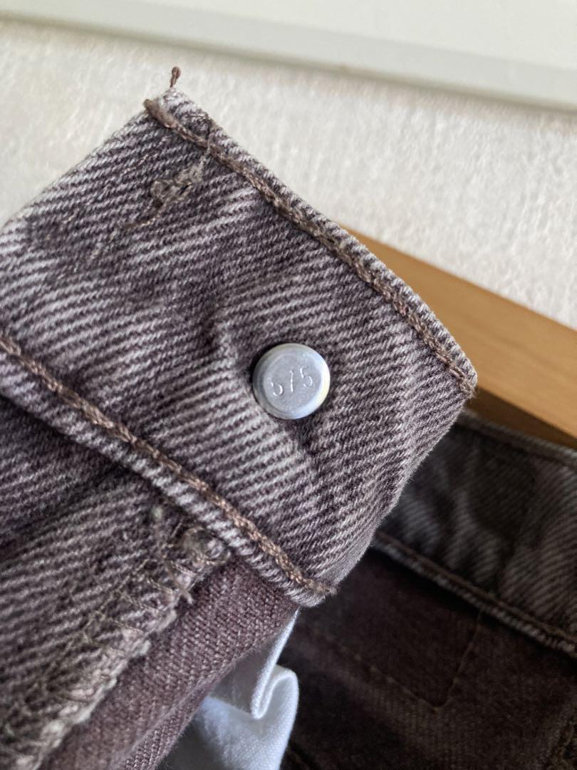 90s levi's 517 flare denim pants USA製 赤茶