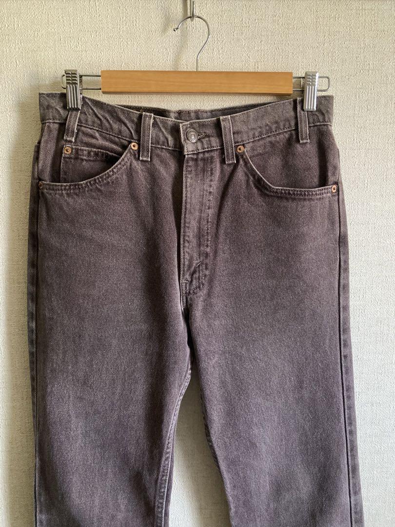 90s levi's 517 flare denim pants USA製 赤茶