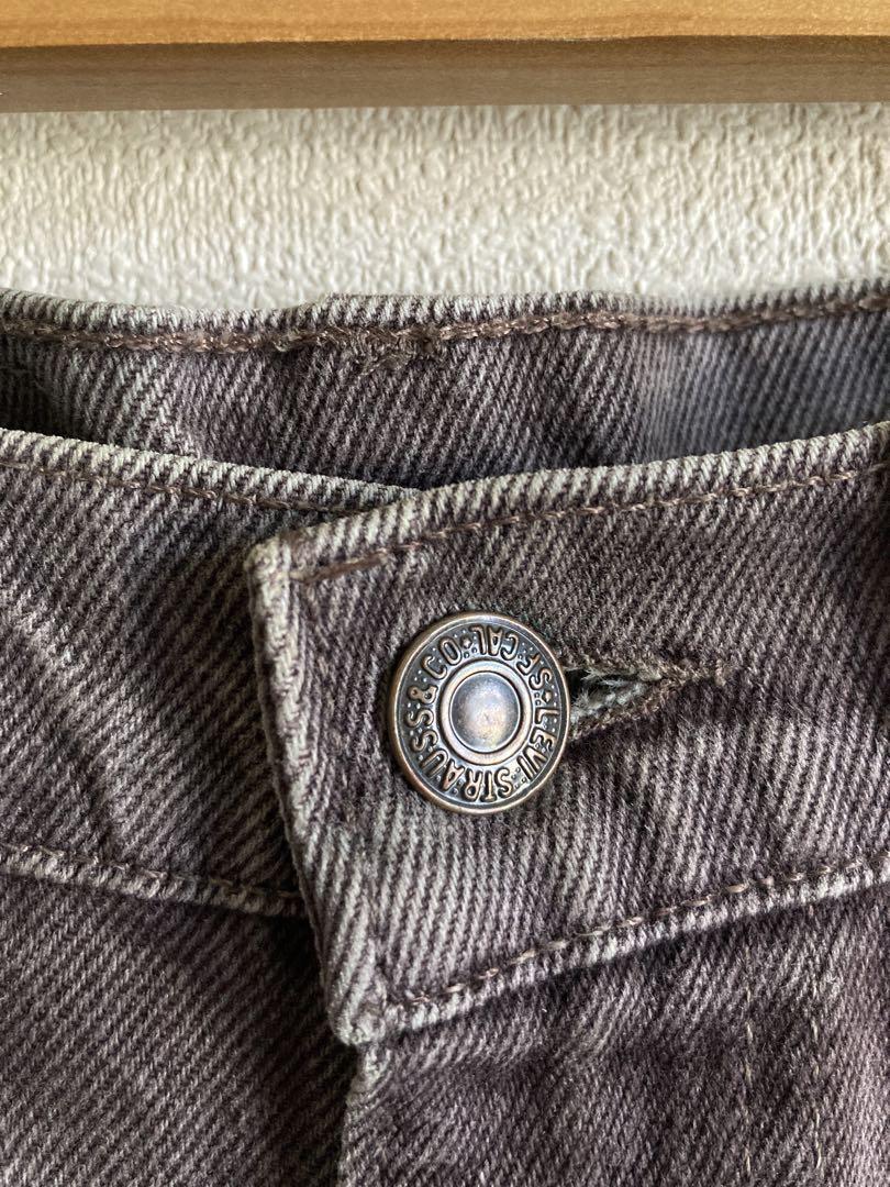 90s levi's 517 flare denim pants USA製 赤茶