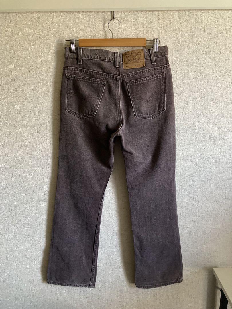 90s levi's 517 flare denim pants USA製 赤茶