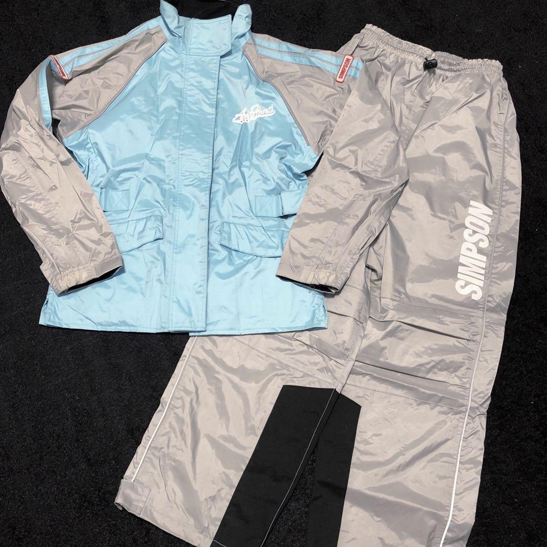SIMPSON Angel Hearts レインスーツ 雨具 上下 レディース