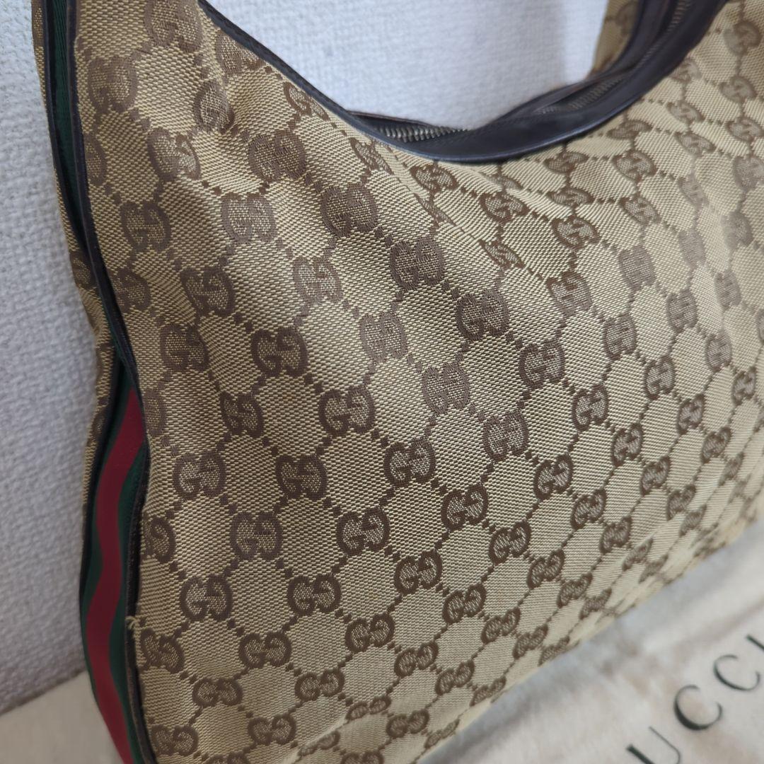 GUCCI グッチ ショルダー トートバッグ シェリーライン GG柄 キャンバス