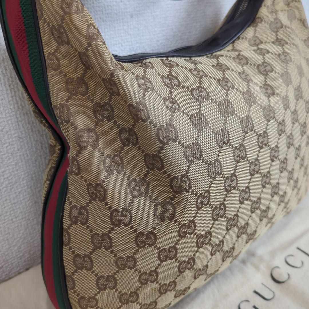 GUCCI グッチ ショルダー トートバッグ シェリーライン GG柄 キャンバス