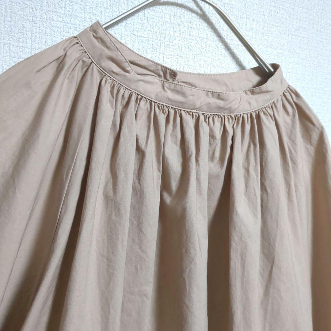 SLOBE IENA✨コットギャザープルオーバー ベージュ　ラッフルスリーブ
