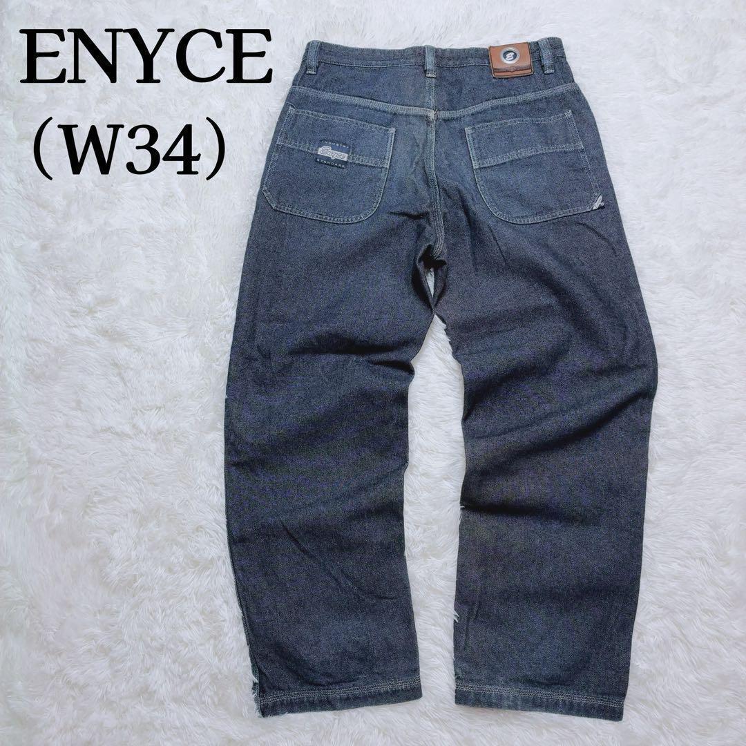 ENYCE バギーデニム W34 ワイド B系 Y2K ストリート