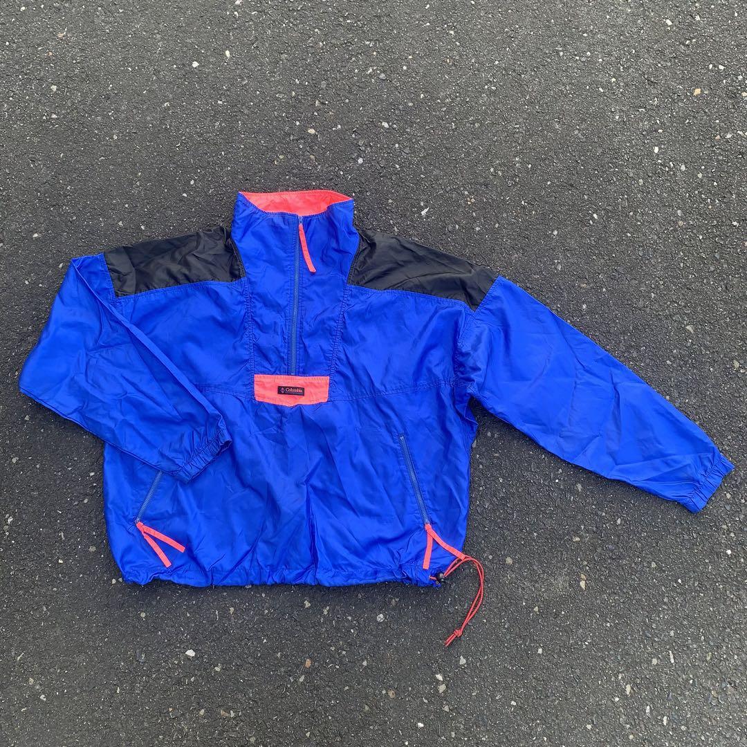 Columbia 80s/90s ハーフジップナイロンプルオーバー 菅田将暉