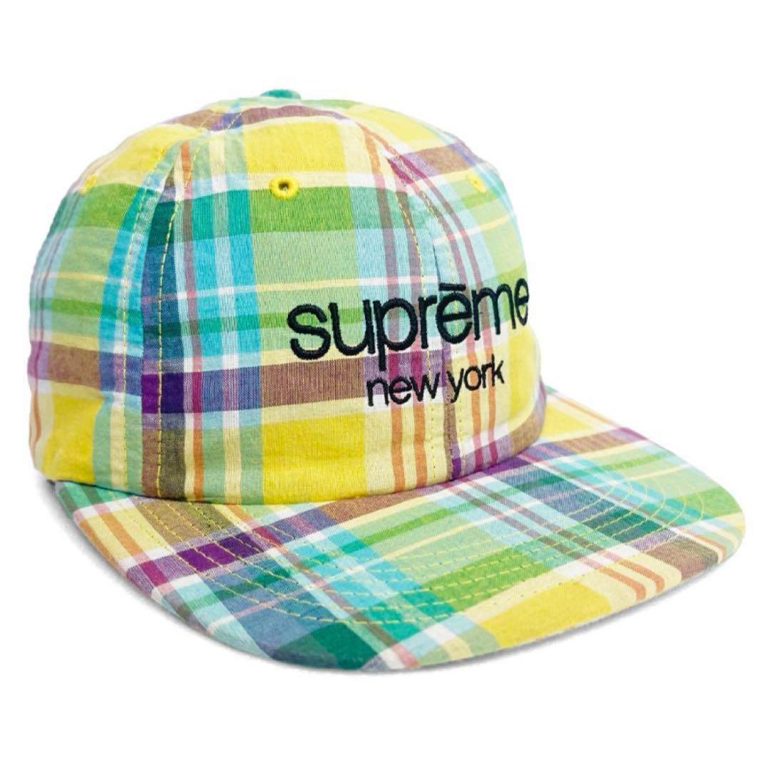 supreme シュプリーム　 15ss チェック 帽子 キャップ