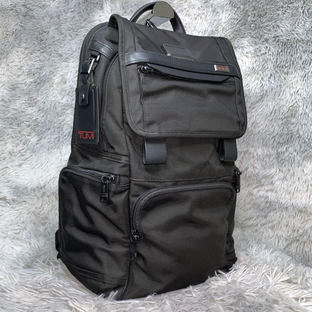 美品 TUMI トゥミ フラップバッグパック リュック デイパック ブラック
