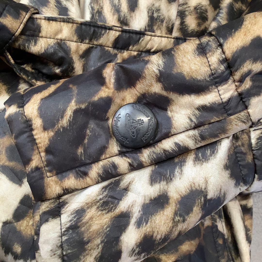 Vivienne Westwood レオパード柄 中綿 デザイン コート Vivienne Westwood レオパード柄 中綿 デザイン コート
