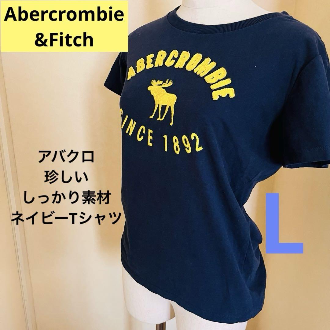 Abercrombie & Fitch アバクロ★ロゴ刺繍 Tシャツ 送関込 Abercrombie & Fitch アバクロ ロゴ刺繍 半袖 Tシャツ 送関込