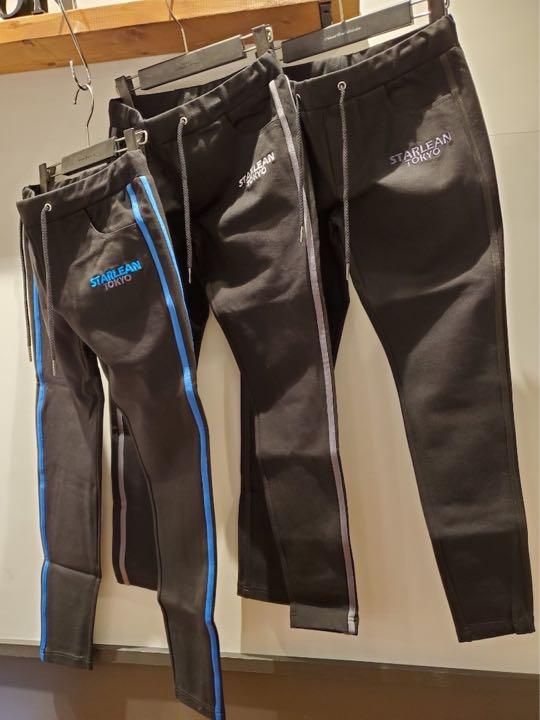 新品未使用 スターリアン ジャージストレッチパンツ ブラックライン