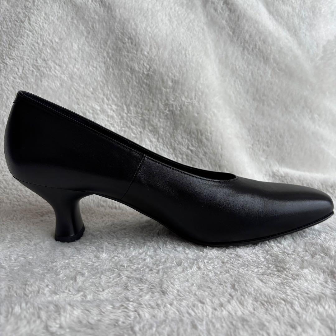 ✨美品✨wacoal ワコール　パンプス　ヒール　スクエアトゥ　24.5㎝　黒