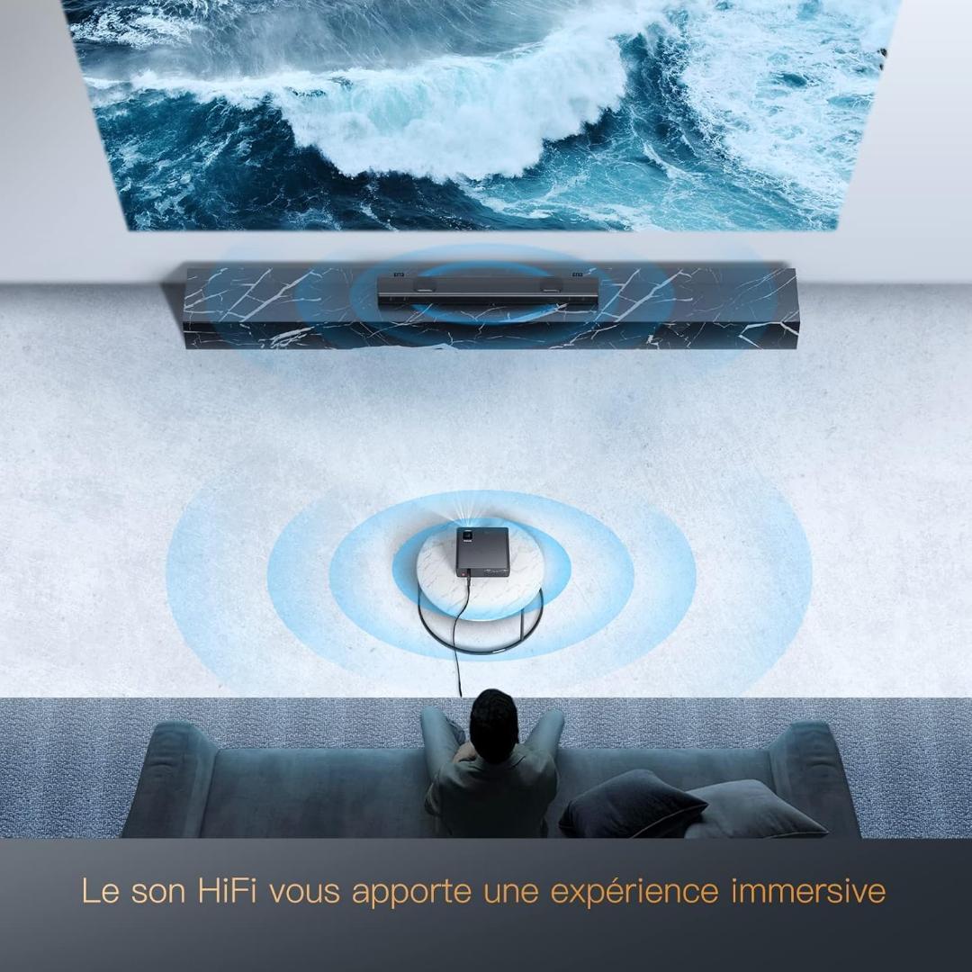 X5プロジェクターWiFi と Bluetooth 搭載　プロジェクター