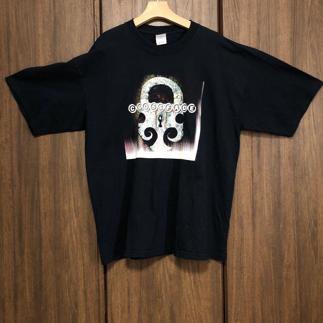 Cloth&Cross Tシャツ Men's Y2K Vintage Oversized Short Sleeve T-Shirt Cross Print
