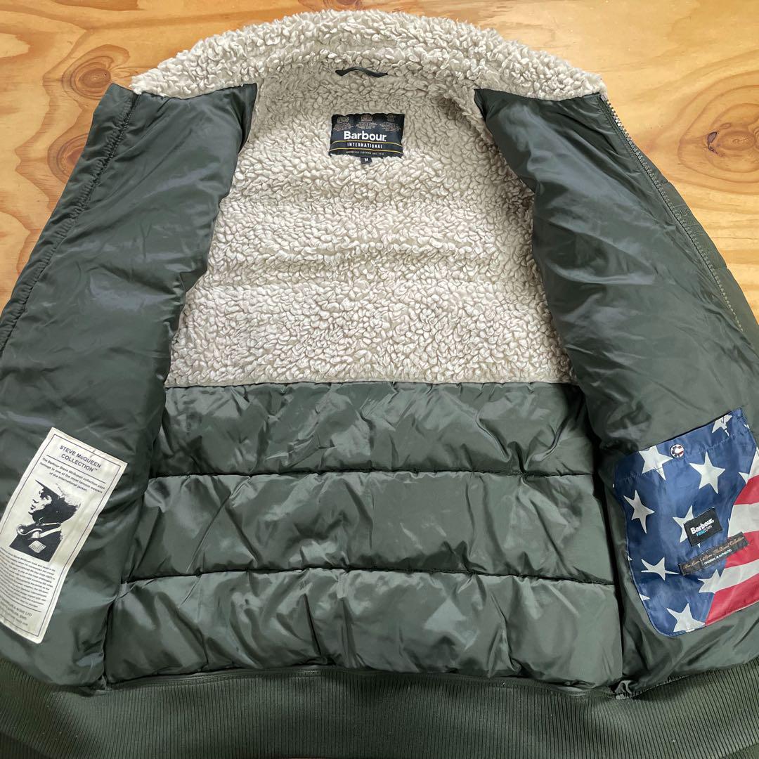 ☆BARBOUR スティーブ・マックイーン ナイロンジャケット グリーン/M