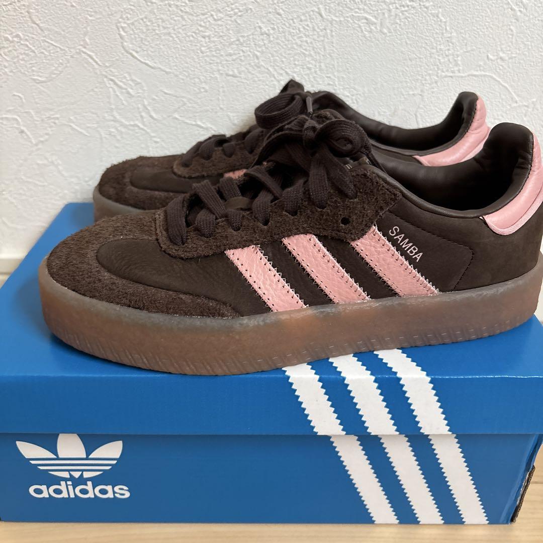 adidas Sambae 22センチ ブラウン