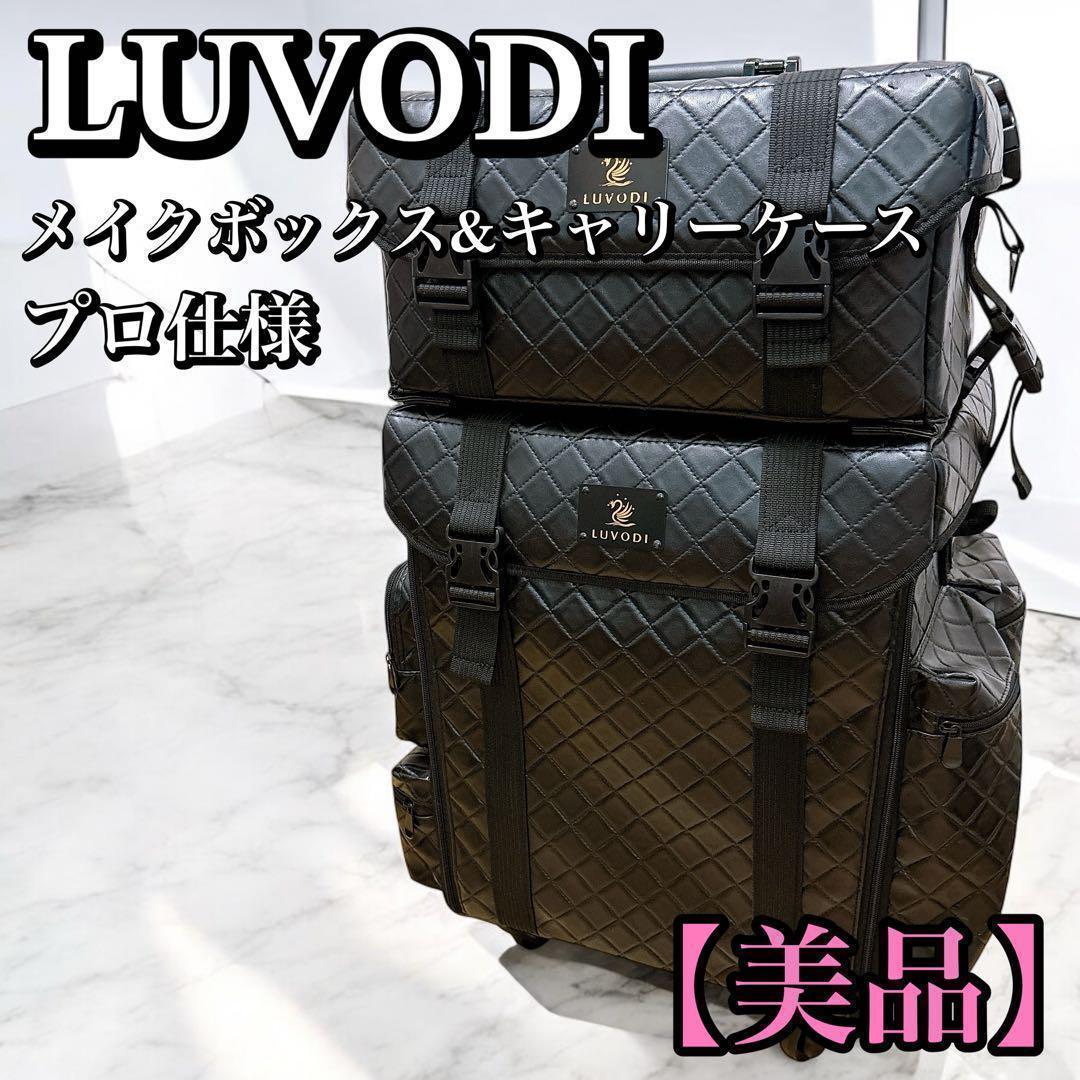 【美品】プロ仕様　LUVODI メイクボックスキャリー　大容量 3WAYメイク道具・化粧小物