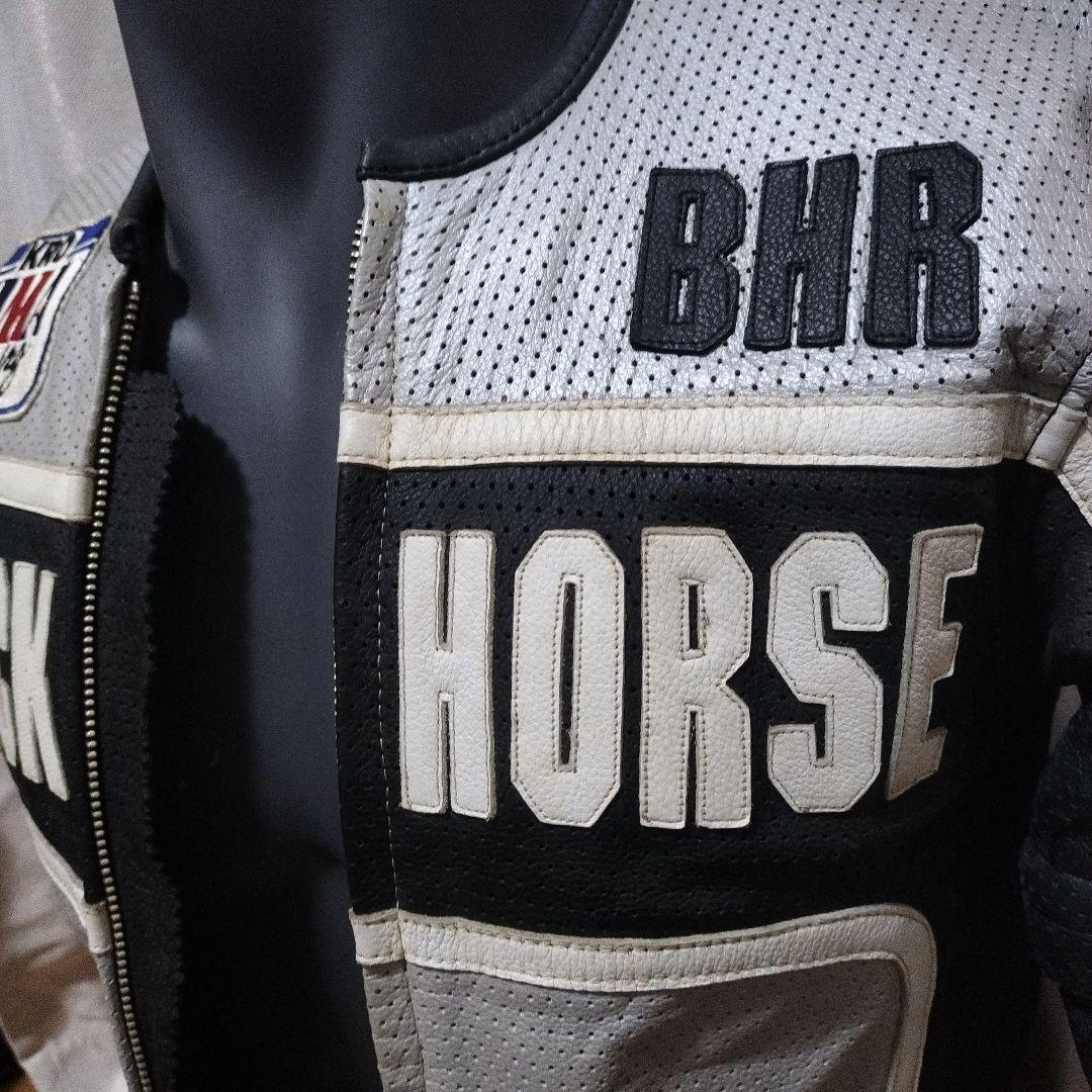 KADOYA BLACK HORSE パンチングレザー　グレー　L オマケ付き KADOYA BLACK HORSE パンチングレザー グレー L オマケ付き