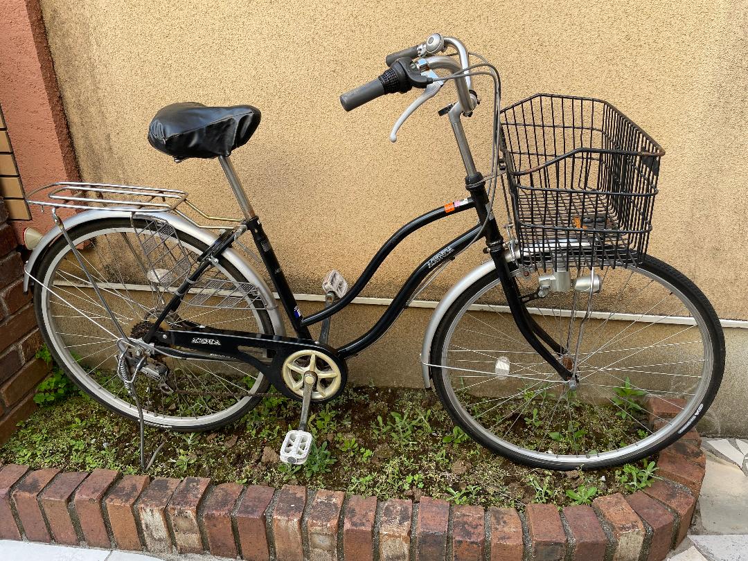 自転車　ママチャリ　あさひオリジナル　6段変速　27インチ