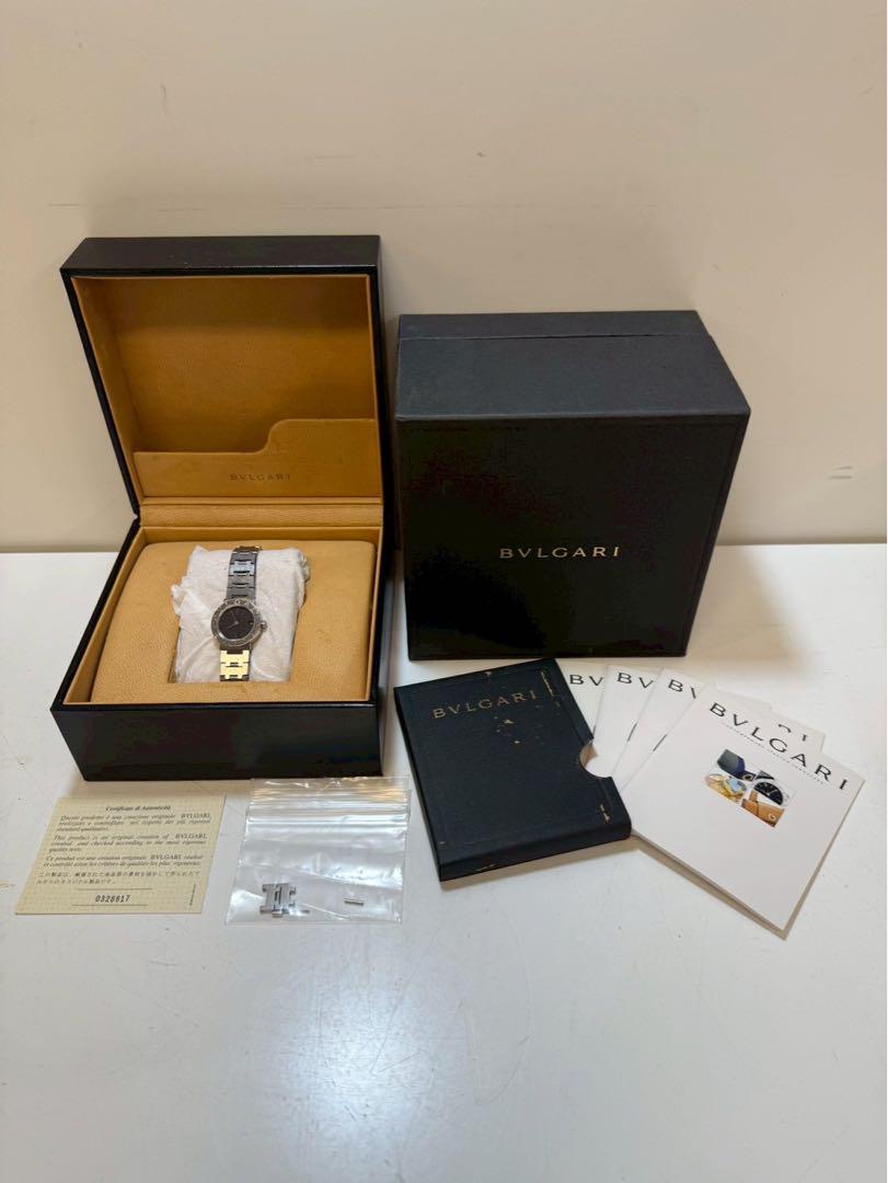 BVLGARI ブルガリブルガリ BB23SS 黒文字盤 腕時計 BVLGARI ブルガリブルガリ BB23SS レディース腕時計 黒文字盤
