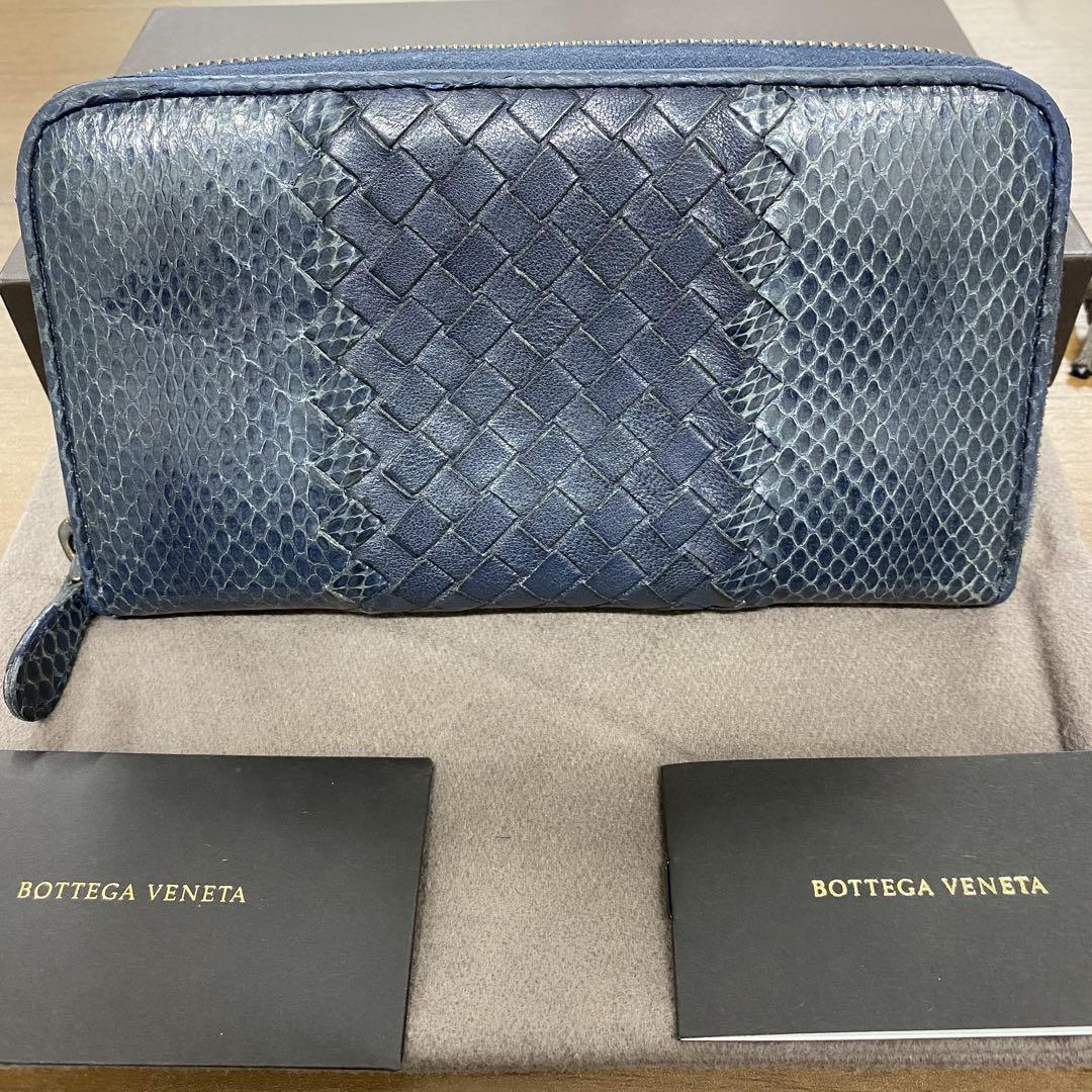 新品同様‼️希少 ボッテガヴェネタ 財布 長財布 パイソン