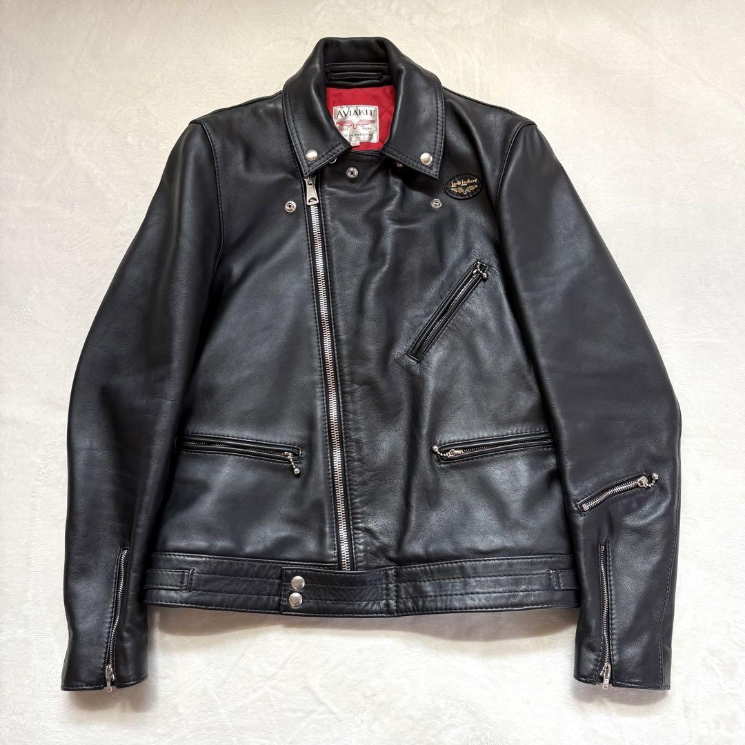 極美　Lewis Leathers サイクロン　ダブルライダースレザージャケット