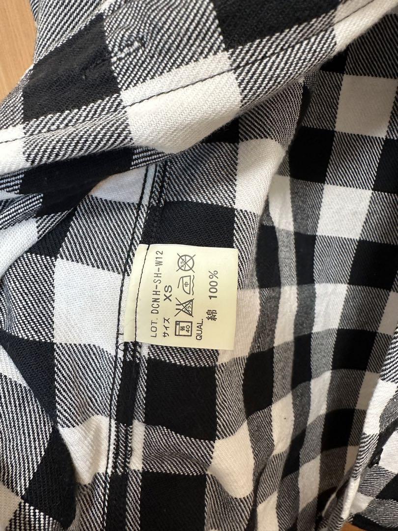 neighborhood Check Shirt (Black× White) | eBay