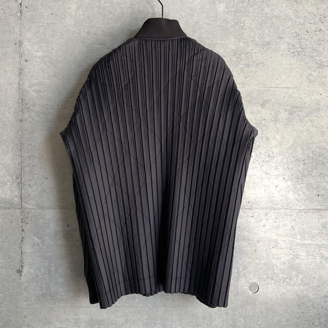 極美品 HOMME PLISSE 23AW PADDED PLEATSジャケット 画像6