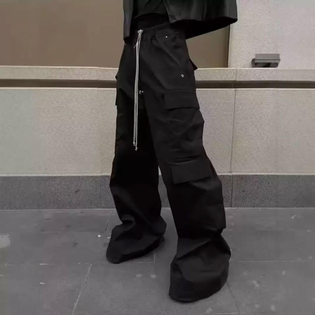 CARGO BELAS PANTS カーゴワイドパンツmijko 韓国系 新品】韓国Rickowens mijko似カーゴベラジャンボベラワイド