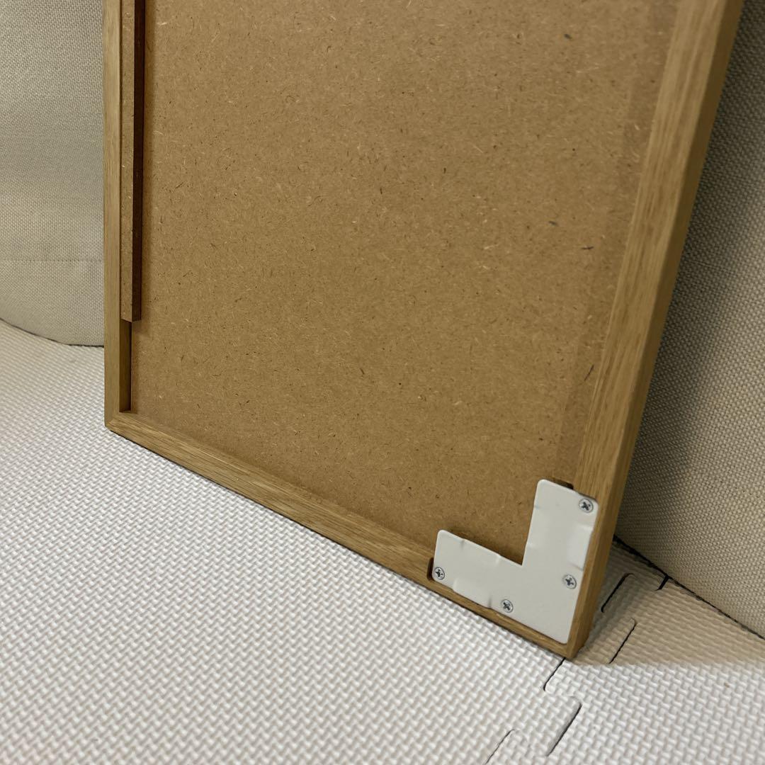 【美品・送料込み】無印良品 壁につけられる家具 ミラー 中 オーク材