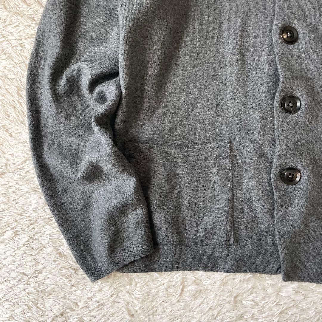 45R ウールカシミヤカーディガン F グレー