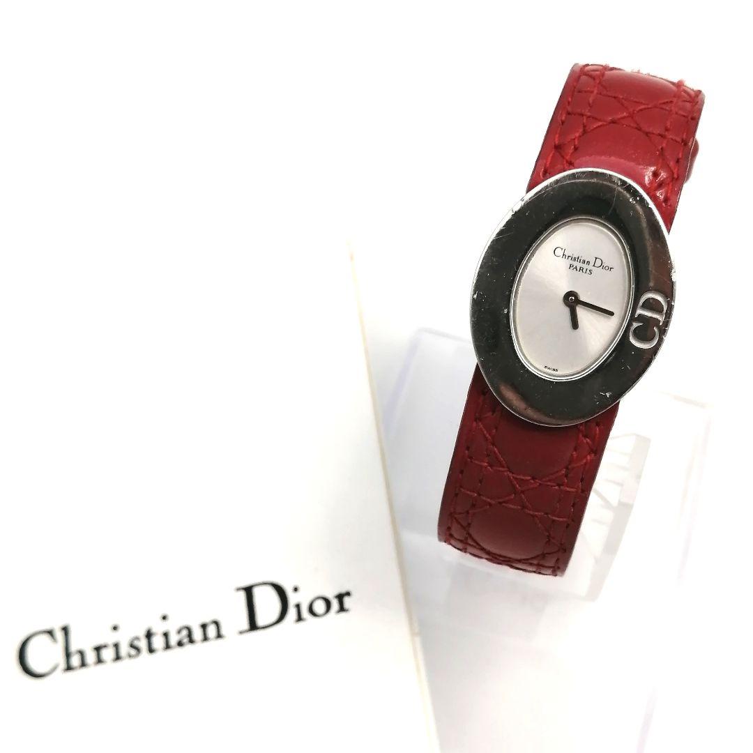 稼働 Christian Dior 腕時計 シェル文字盤 ローマイン 746