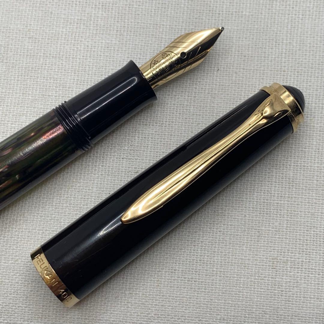 ペリカン400NN M&K 茶縞 万年筆 14C 字幅M（中字） ペリカン400NN M&K 茶縞 14C 字幅M（中字） - メルカリ