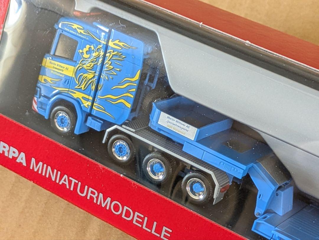 ミニカー 1/87 herpa SCANIA CS20 ND Martin Wittwer