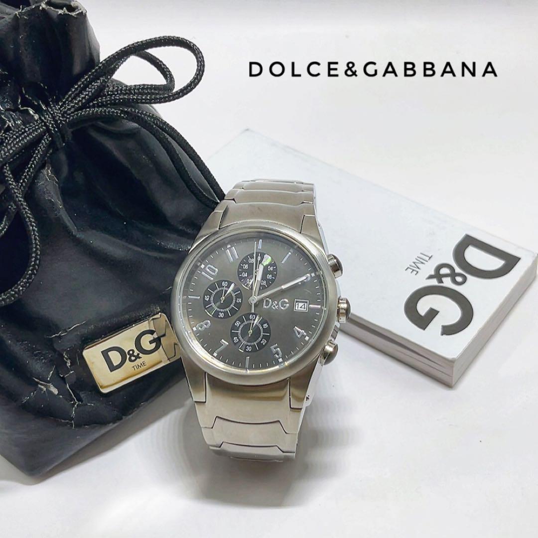 【DOLCE&GABBANA】D&GTIMEクロノグラフ　 サンドパイパー腕時計