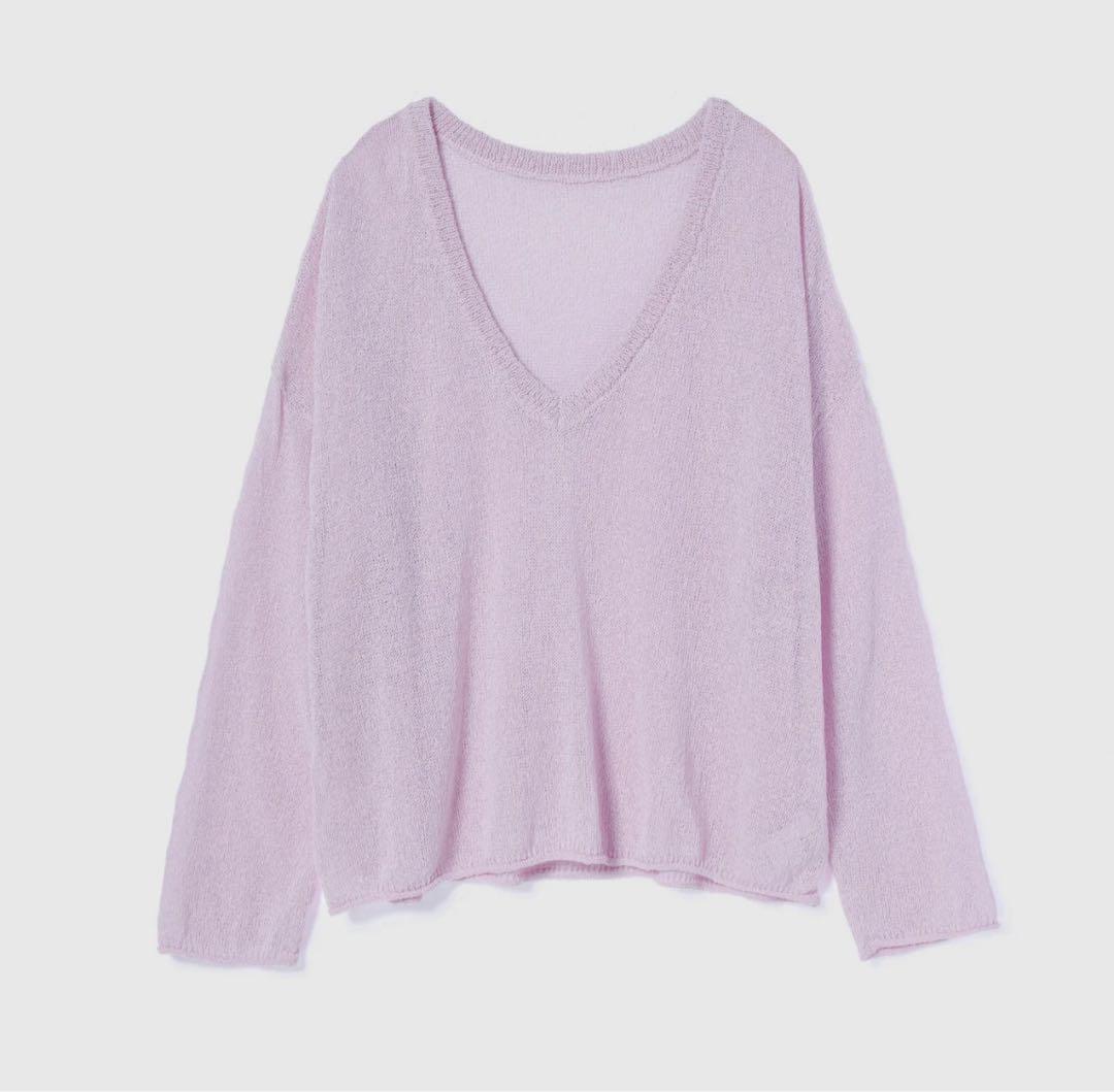 PAPER KNIT 2wayルーズトップス