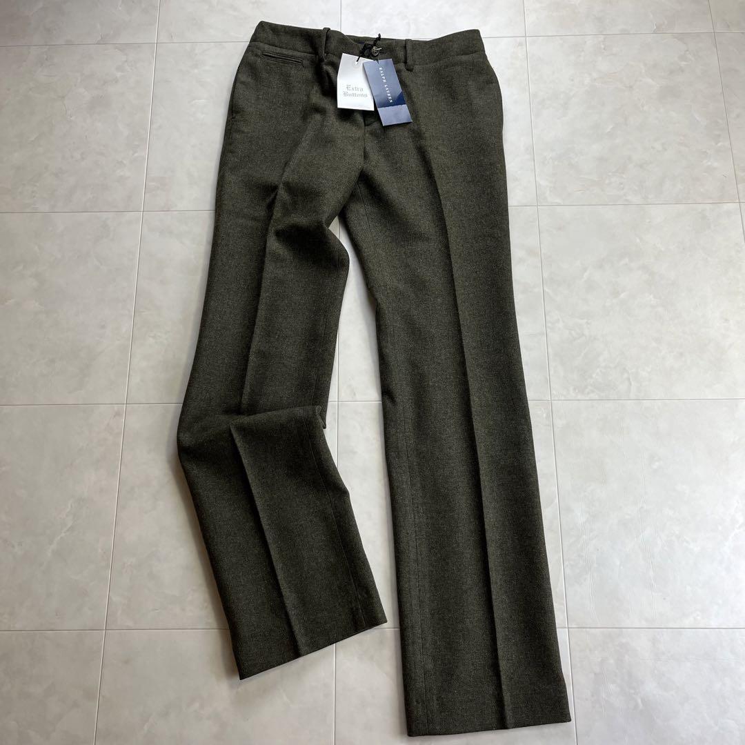 新品タグ付き✨ラルフローレン　定価3.4万　ウールパンツ　オリーブ　11号