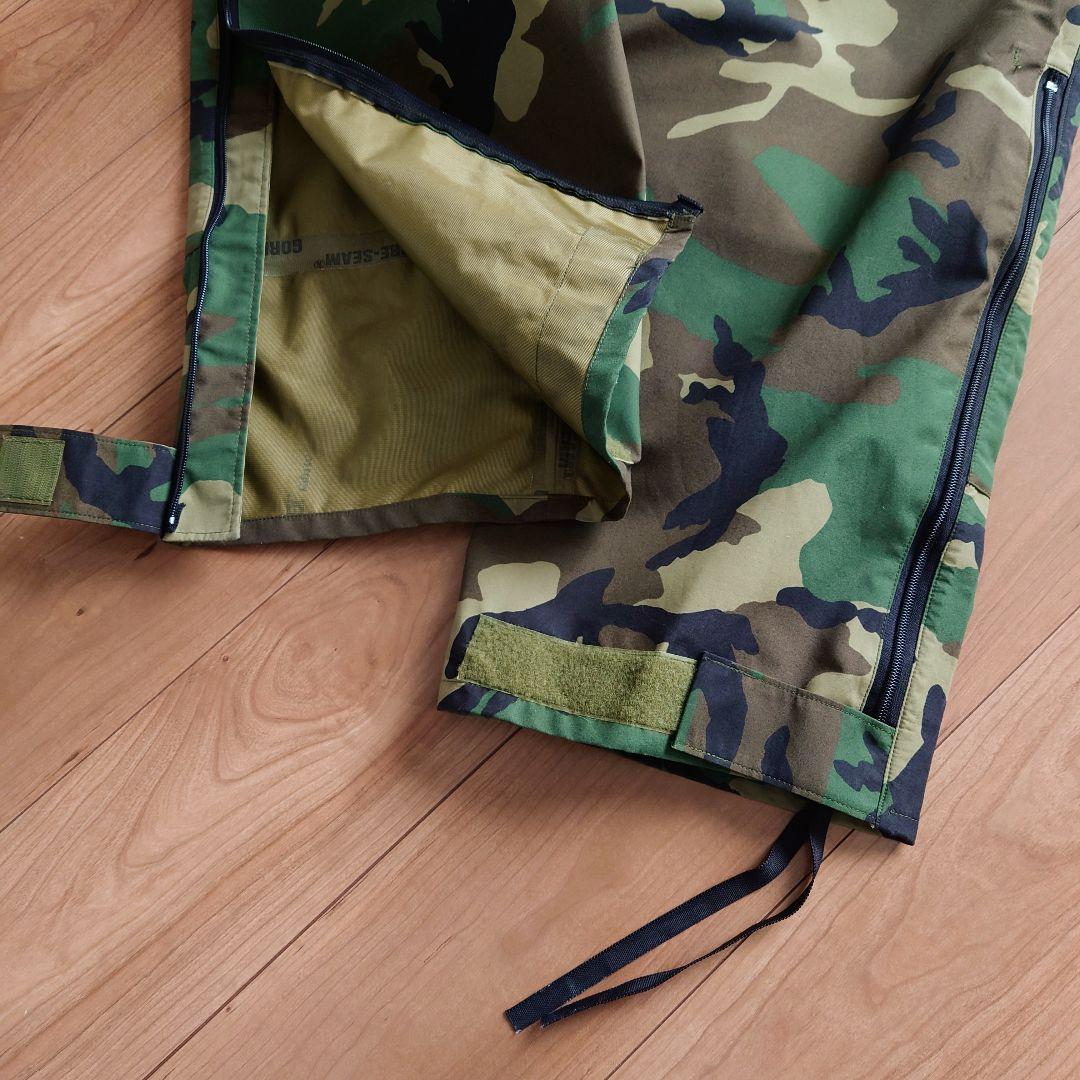 GORE-TEX 米軍実物 ウッドランドカモ柄 ミリタリーパンツ 古着 L/R
