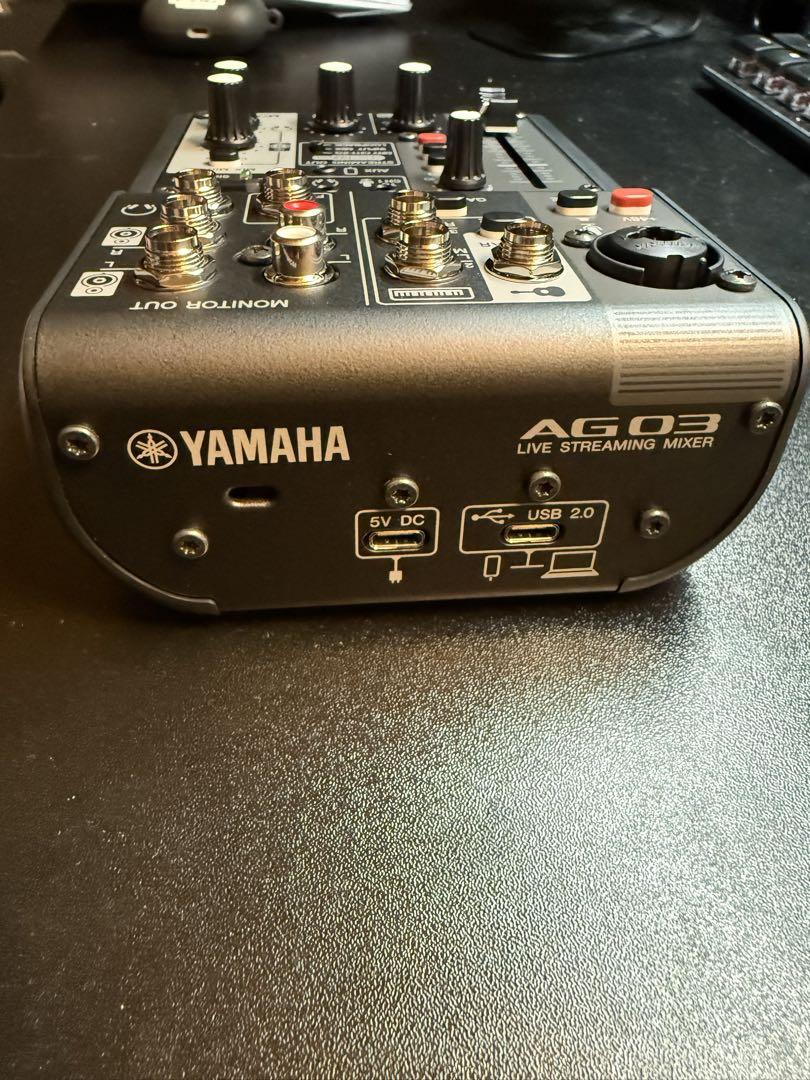 YAMAHA AG03 MK2 通線なし ほぼ未使用 ブラック