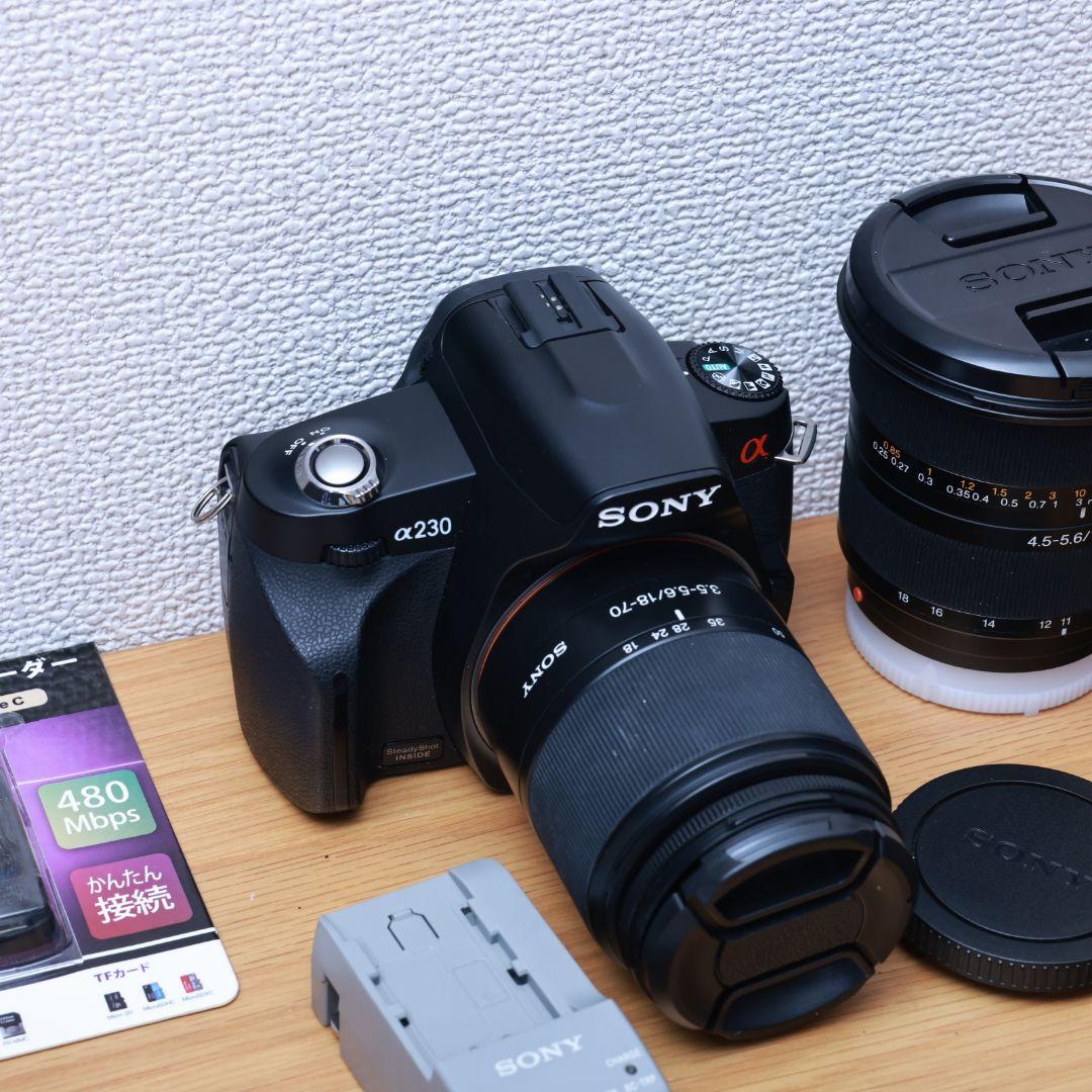 まーちんさん専用SONY α230 一眼レフデジタルカメラ 電池 充電器