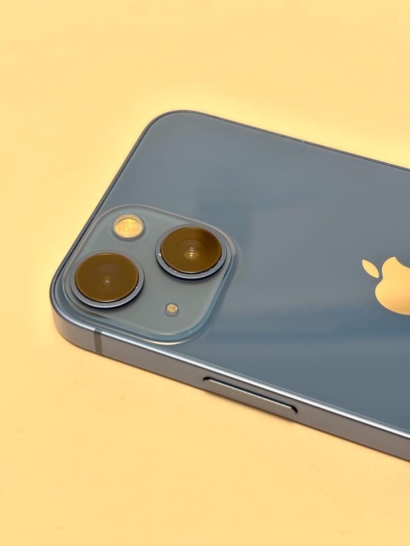 iPhone13 mini ブルー 128GB （箱、保護ガラス、充電付き）