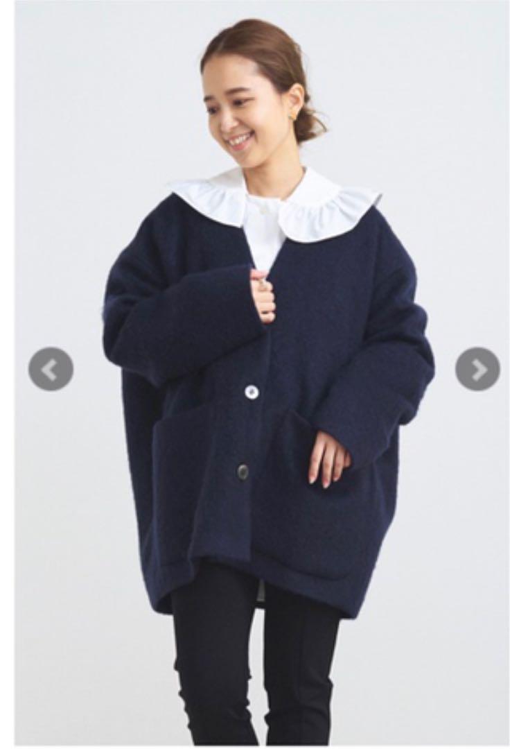 ヨリ yori Vネックファーショートコート タグ付き 新品 未使用 安心の国産製品 Vネックファーショートコート yori ノーカラージャケット