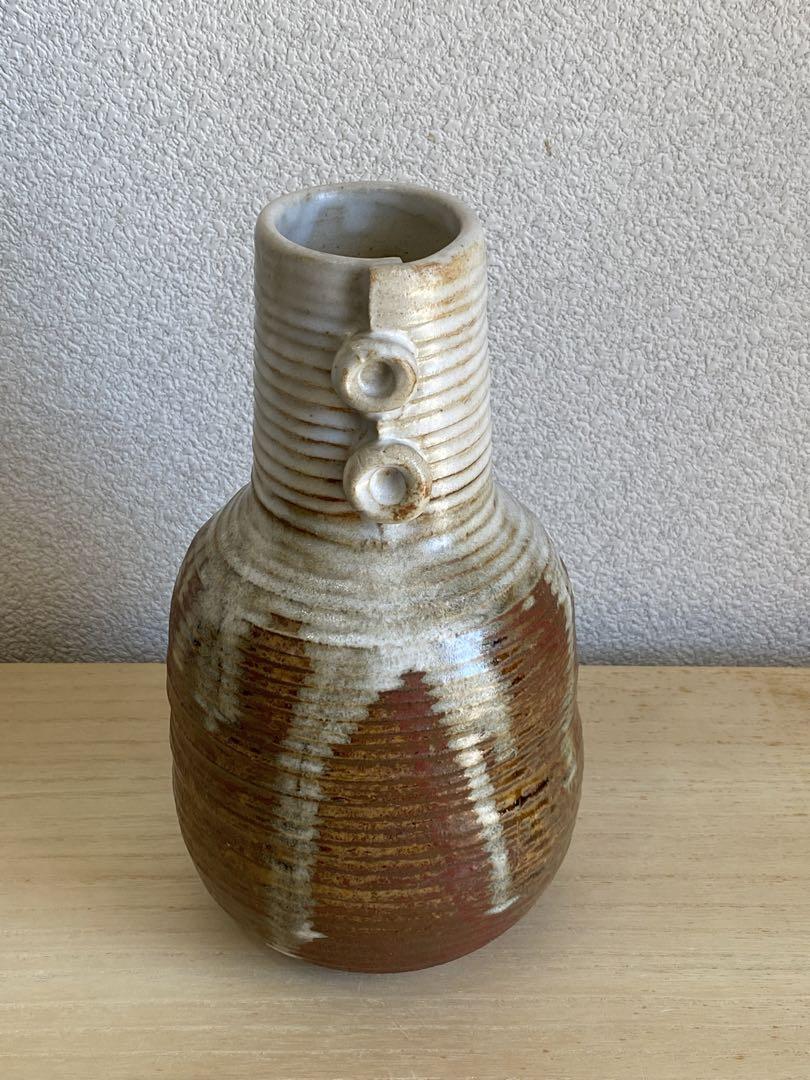 Amy様信楽焼伸窯花器花瓶いけばな口が細く胴が太い形